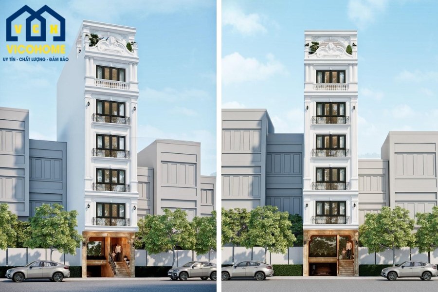 50+ Mẫu thiết kế nhà phố 7 tầng đẹp nhất - Không thể bỏ lỡ năm 2025